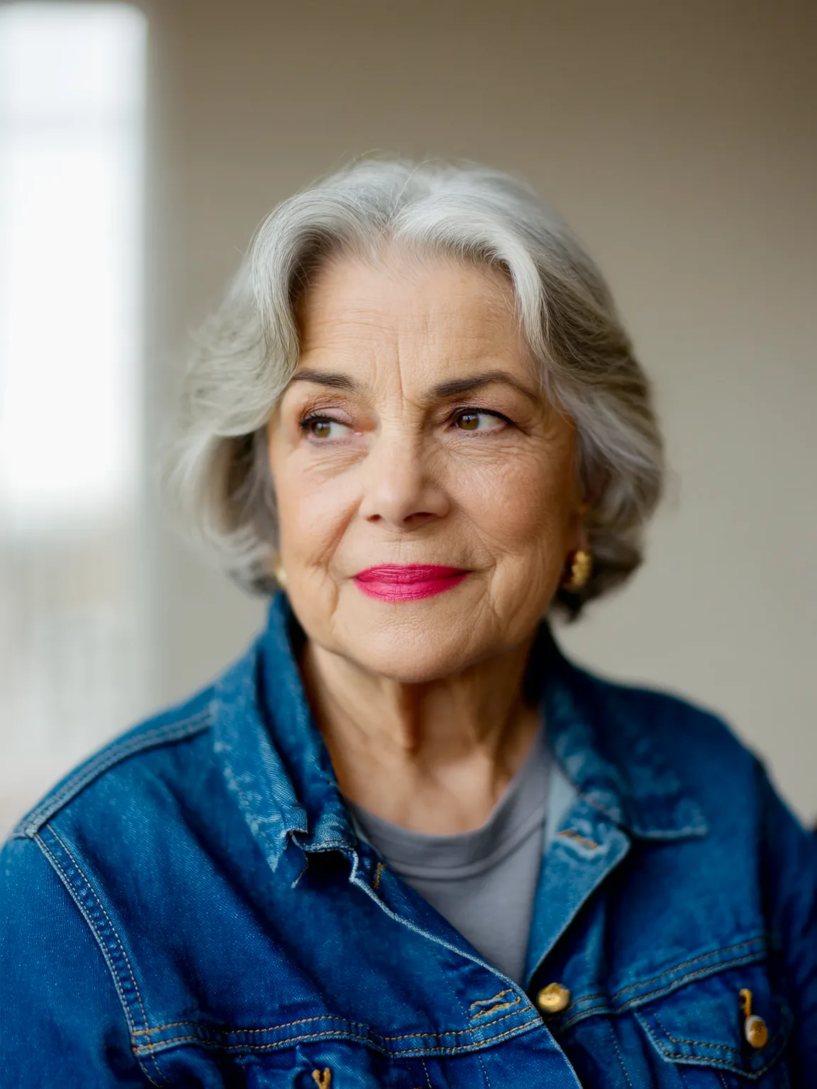 Chin-Length Silver Frost Soft Waves